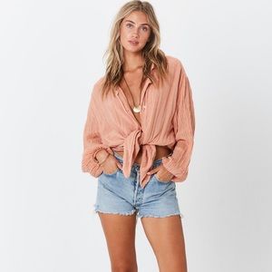 Jen’s Pirate Booty - Gauze Button Up- Small